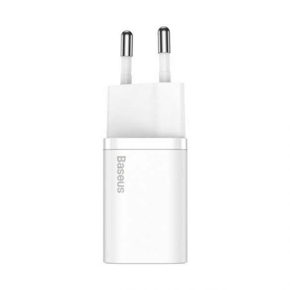 ÎNCĂRCĂTOR DE CĂLĂTORI BASEUS SUPER SI 1C USB-C 20W QC PD CCSUP-B02 ALB