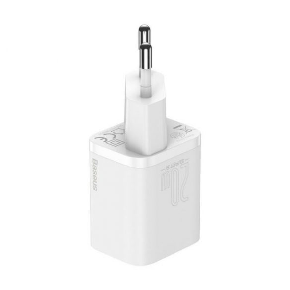 ÎNCĂRCĂTOR DE CĂLĂTORI BASEUS SUPER SI 1C USB-C 20W QC PD CCSUP-B02 ALB