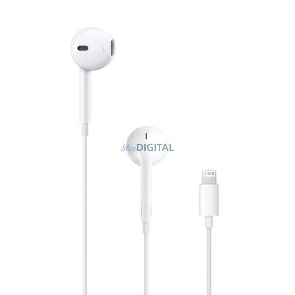 Căști in-ear Apple EarPods cu cap Lightning pentru iPhone alb (EU Blister) (MMTN2ZM / A)