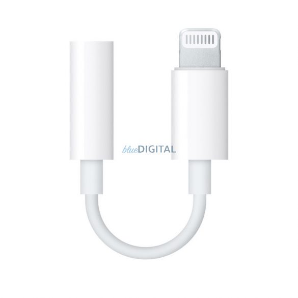 Przejściówka ze złącza Lightning și gniazdo słuchawkowe mini jack 3,5 mm (żeński) Apple MMX62ZM/A biała