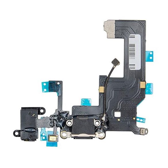 FLEX IPHONE 5 CU CONECTOR DE ÎNCĂRCARE NEGRU