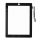 TOUCH PAD IPAD 3 IPAD 4 NEGRU CU AUTOCOLANT