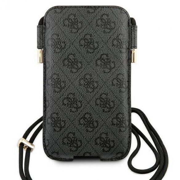 Guess Geantă telefon GUHCP12L4GPSGR 6.7 "gri / gri 4G Metal Logo