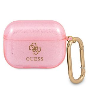 Guess GUAPUCG4GP Husa AirPods Pro roz/roz Glitter Collection