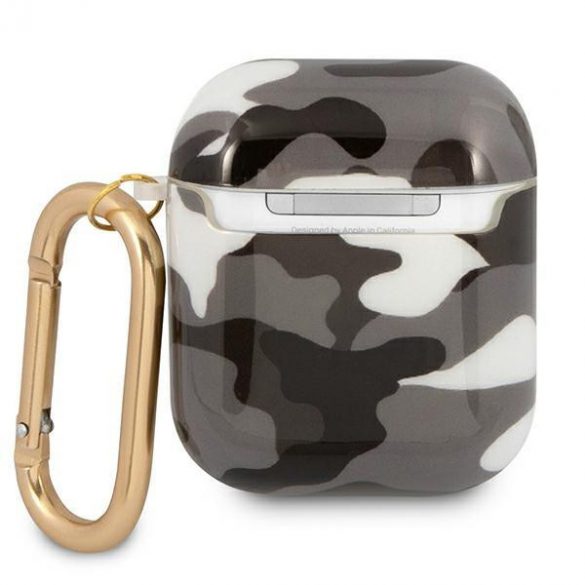 Guess GUA2UCAMG Husa AirPods negru/negru Camo Collection