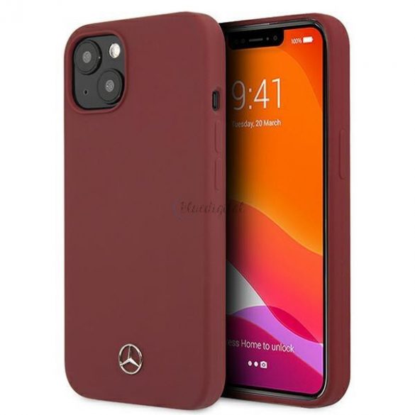 Mercedes MEHCP13MSILRE iPhone 13 6.1 inchi roșu/roșu Hardcase Silicone Line