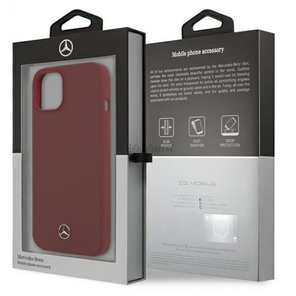 Mercedes MEHCP13MSILRE iPhone 13 6.1 inchi roșu/roșu Hardcase Silicone Line