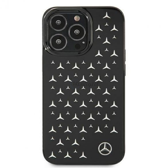 Mercedes MEHCP13LESPBK iPhone 13 Pro / 13 6.1 "negru / negru Hardcase Model Silver Stars