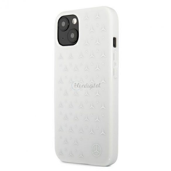 Mercedes MEHCP13MESPWH iPhone 13 6.1 "alb/alb hardcase Silver Stars Pattern