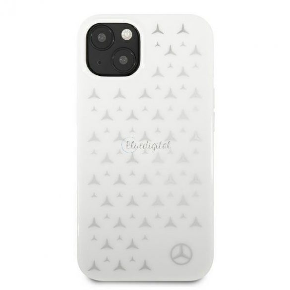 Mercedes MEHCP13MESPWH iPhone 13 6.1 "alb/alb hardcase Silver Stars Pattern