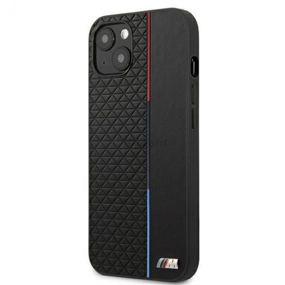 Husa BMW BMHCP13MTRTBK iPhone 13 6.1" negru/negru Hardcase M Collection Triangles