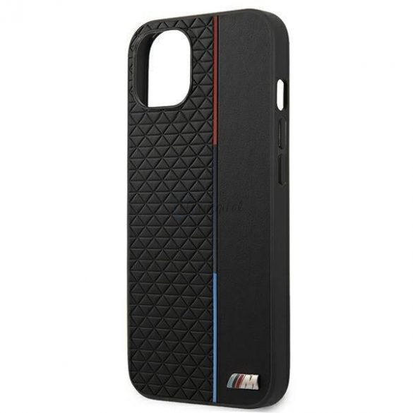 Husa BMW BMHCP13MTRTBK iPhone 13 6.1" negru/negru Hardcase M Collection Triangles