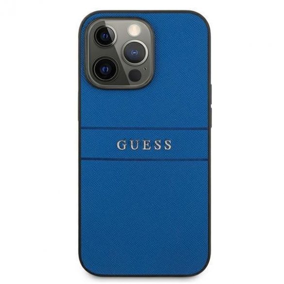 Curea Guess GUHCP13LPSASBBL iPhone 13 Pro / 13 6.1" albastru / albastru Saffiano