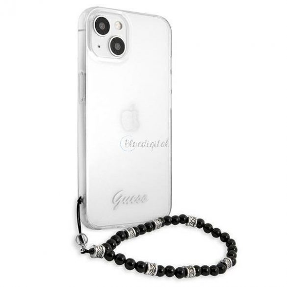 Guess GUHCP13MKPSBK Carcasă rigidă transparentă pentru iPhone 13 6.1" Black Pearl