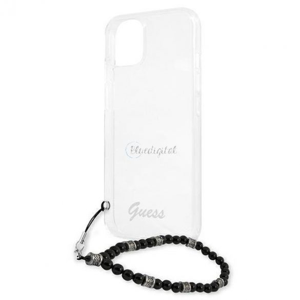 Guess GUHCP13MKPSBK Carcasă rigidă transparentă pentru iPhone 13 6.1" Black Pearl