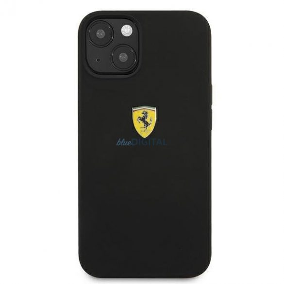 Carcasă rigidă Ferrari FESSIHCP13MBK iPhone 13 6.1" neagră/neagră Silicon