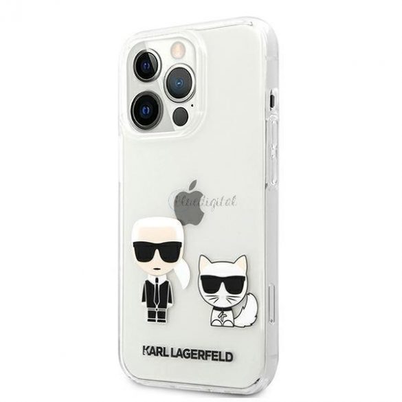 Karl Lagerfeld KLHCP13LCKTR iPhone 13 Pro / 13 6.1" Hardcase Transparent Karl & Choupette