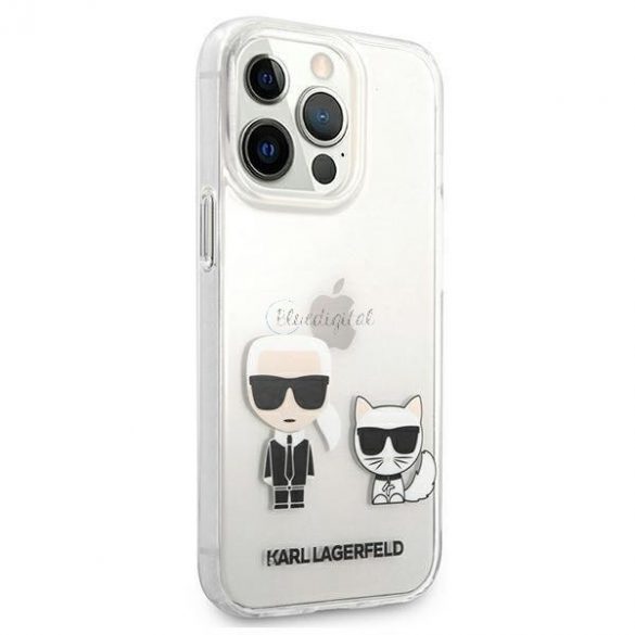 Karl Lagerfeld KLHCP13LCKTR iPhone 13 Pro / 13 6.1" Hardcase Transparent Karl & Choupette