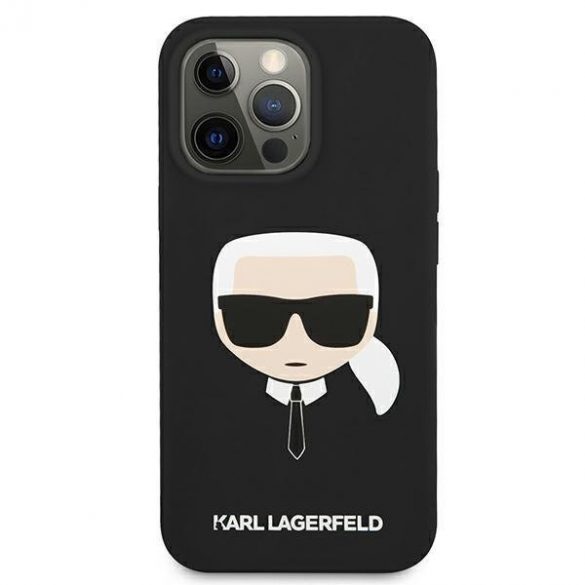 Karl Lagerfeld Klhcp13lslkhbk iPhone 13 Pro / 13 6.1" husă negru silicon Karl cap