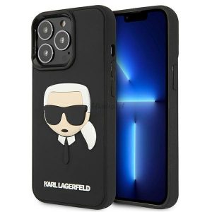 Karl Lagerfeld KLHCP13LKH3DBK iPhone 13 Pro / 13 6.1 "negru/negru hardcase 3D Cauciuc Karl's Head