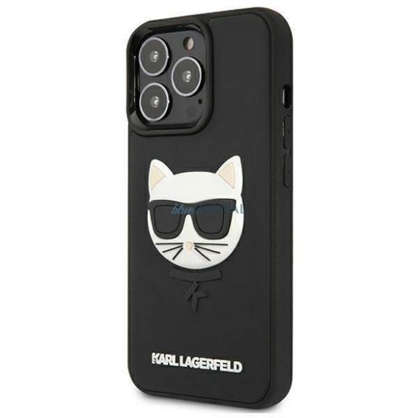 Karl Lagerfeld KLHCP13LCH3DBK 13 Pro / 13 6.1 "negru / negru Carcasă rigidă 3D Cauciuc Choupette