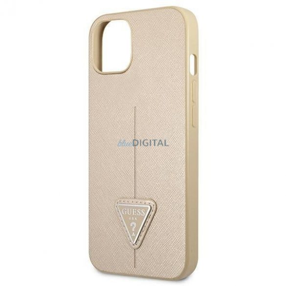 Guess GUHCP13MPSATLE iPhone 13 6,1 "bej/bej hardcase SaffianoTriangle Logo