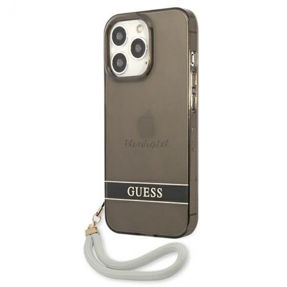 Guess GUHCP13LHTSGSK iPhone 13 Pro / 13 6,1 "negru/negru hardcase Translucent Stap