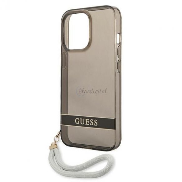 Guess GUHCP13LHTSGSK iPhone 13 Pro / 13 6,1 "negru/negru hardcase Translucent Stap