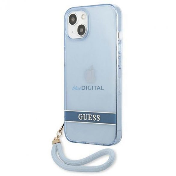 Guess GUHCP13MHTSGSB iPhone 13 6.1 inchi albastru/albastru hardcase Translucent Stap