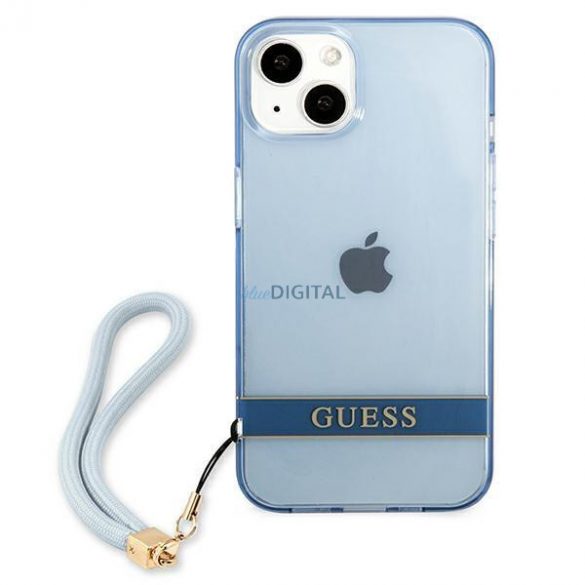 Guess GUHCP13MHTSGSB iPhone 13 6.1 inchi albastru/albastru hardcase Translucent Stap