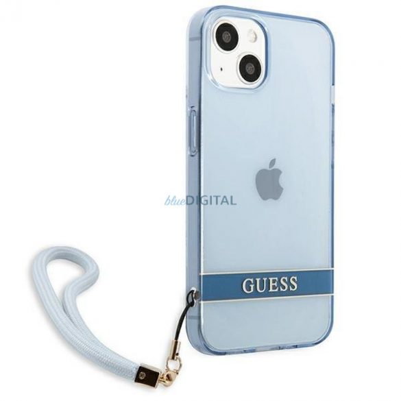 Guess GUHCP13MHTSGSB iPhone 13 6.1 inchi albastru/albastru hardcase Translucent Stap