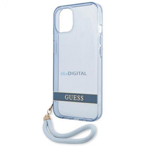 Guess GUHCP13MHTSGSB iPhone 13 6.1 inchi albastru/albastru hardcase Translucent Stap