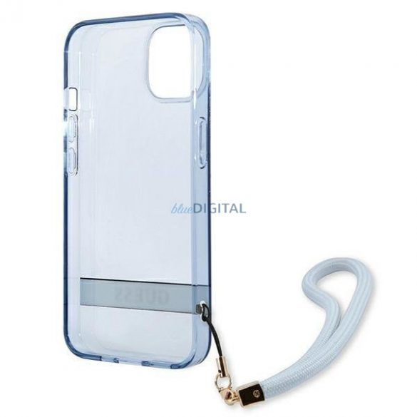 Guess GUHCP13MHTSGSB iPhone 13 6.1 inchi albastru/albastru hardcase Translucent Stap