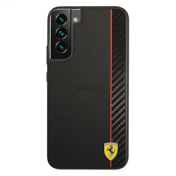 Ferrari FESAXHCS22MBK S22 + S906 negru/negru hardcase On Track Carbon Stripe