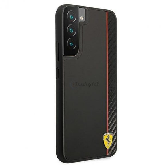 Ferrari FESAXHCS22MBK S22 + S906 negru/negru hardcase On Track Carbon Stripe