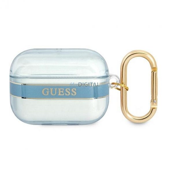 Guess GUAPHHTSB Husa AirPods Pro albastru/albastru Colecția Strap