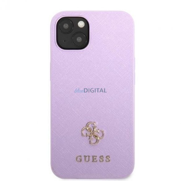 Guess GUHCP13MPS4MU iPhone 13 6.1" mov/violet hardcase Saffiano 4G Small Metal Logo