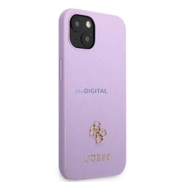 Guess GUHCP13MPS4MU iPhone 13 6.1" mov/violet hardcase Saffiano 4G Small Metal Logo