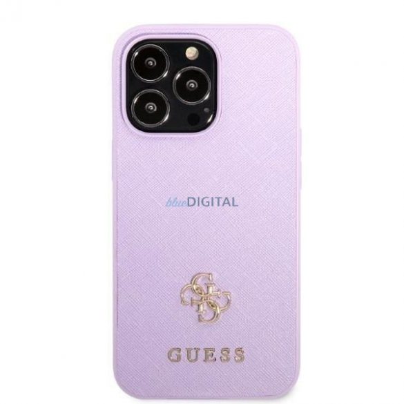 Guess GUHCP13LPS4MU iPhone 13 Pro / 13 6.1" mov/violet hardcase Saffiano 4G Small Metal Logo