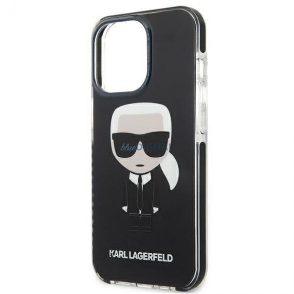 Karl Lagerfeld KLHCP13LTPEIKK iPhone 13 Pro / 13 6.1" hardcase negru / negru Iconik Karl