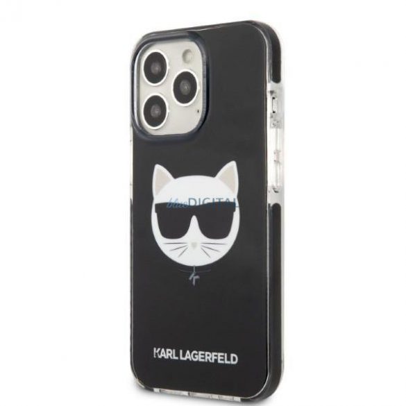 Karl Lagerfeld KLHCP13LTPECK iPhone 13 Pro / 13 6.1" hardcase negru/negru Choupette Head