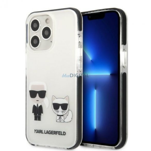 Karl Lagerfeld KLHCP13LTPEKCW iPhone 13 Pro / 13 6.1" hardcase alb/alb Karl&Chouppete