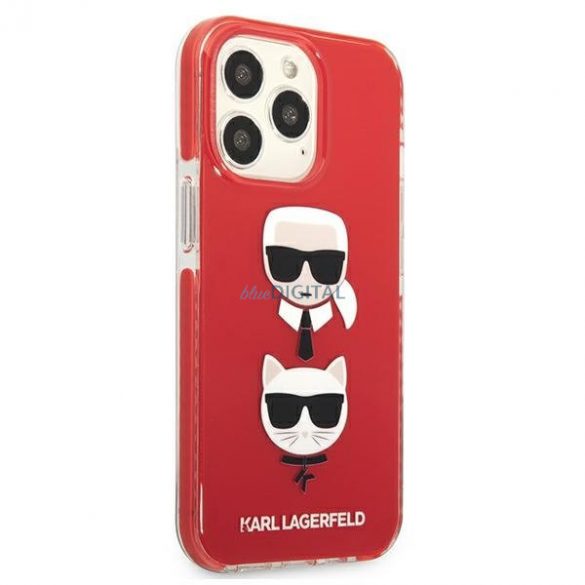 Karl Lagerfeld KLHCP13LTPE2TR iPhone 13 Pro / 13 6,1" hardcase roșu / roșu Karl & Choupette Head