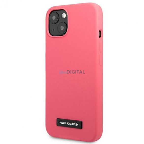 Karl Lagerfeld KLHCP13MSLMP1PI iPhone 13 6.1 "carcasă rigidă fucsia / fucsia Placă din silicon