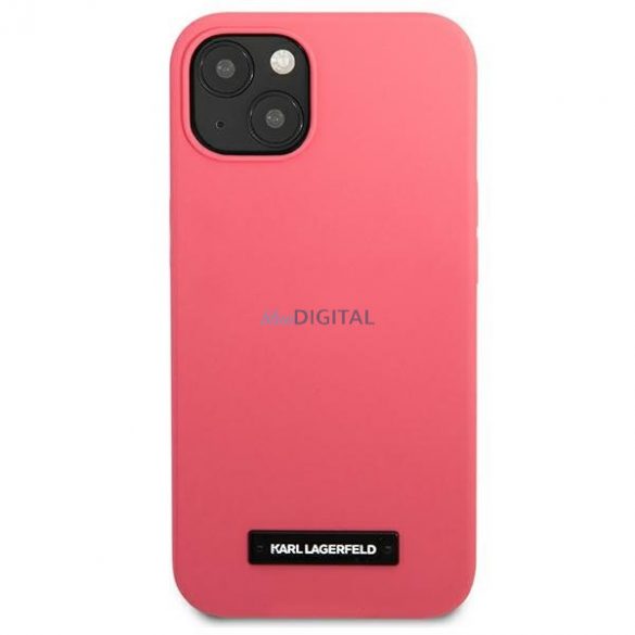 Karl Lagerfeld KLHCP13MSLMP1PI iPhone 13 6.1 "carcasă rigidă fucsia / fucsia Placă din silicon