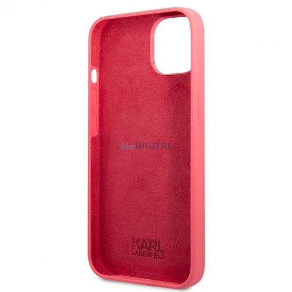 Karl Lagerfeld KLHCP13MSLMP1PI iPhone 13 6.1 "carcasă rigidă fucsia / fucsia Placă din silicon