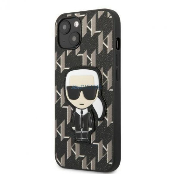 Karl Lagerfeld KLHCP13MPMNIKBK iPhone 13 6.1" hardcase negru/negru Monogram Ikonik Patch