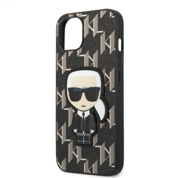 Karl Lagerfeld KLHCP13MPMNIKBK iPhone 13 6.1" hardcase negru/negru Monogram Ikonik Patch