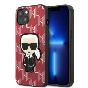 Karl Lagerfeld KLHCP13MPMNIKPI iPhone 13 6.1" hardcase roșu/roșu Monogram Ikonik Patch