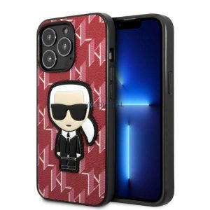 Karl Lagerfeld KLHCP13LPMNIKPI iPhone 13 Pro / 13 6.1" hardcase roșu/roșu Monogram Ikonik Patch